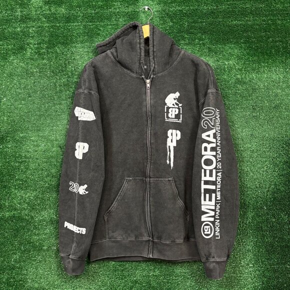 Linkin Park Meteora Rock Band Zip-Up Hoodie Size Small - Picture 3 of 4